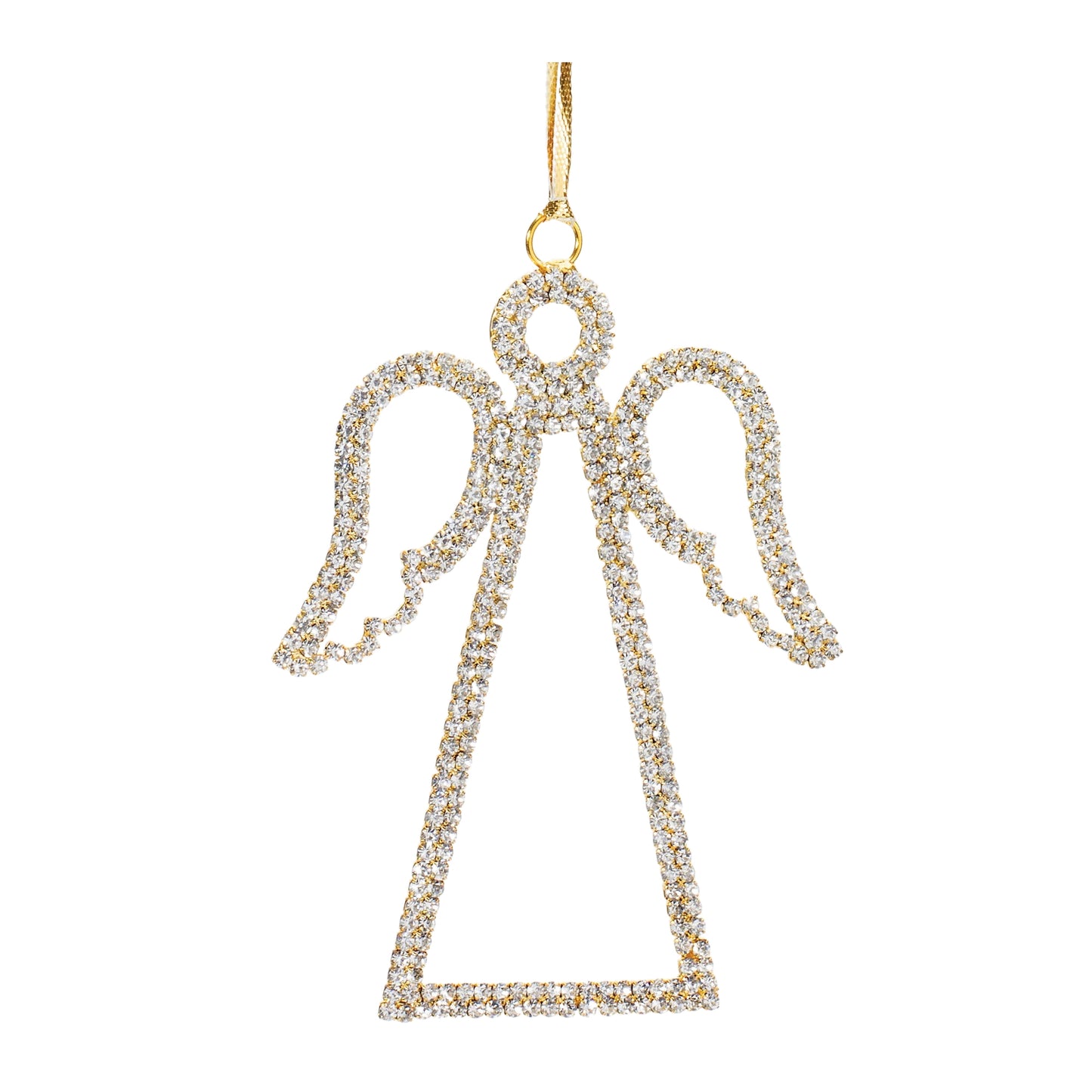 Angel Ornament 5.25"H Iron/Glass
