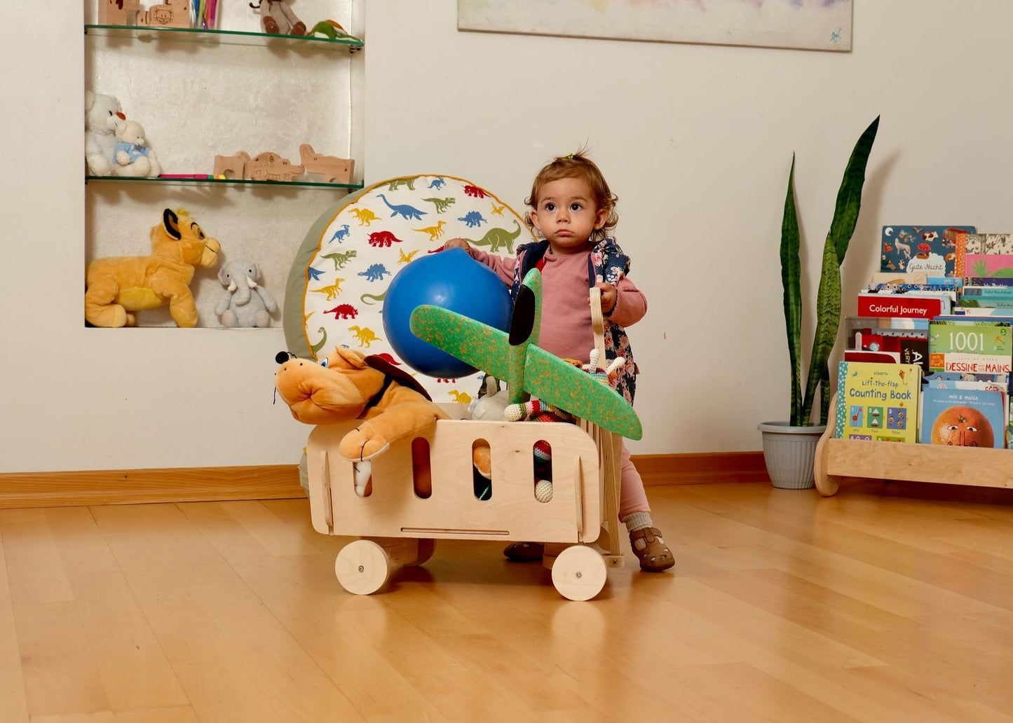 Montessori Wooden Toy Storage Organizer | Eco-Friendly Nursery & Playroom Toy Chest | Kids Furniture & Baby Gift