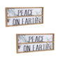 Peace on Earth Sign 23.5"L x 9.25"H Wood/MDF