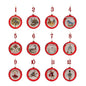 12 Days Of Christmas (Boxed Set) 4.75"H Glass