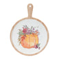 Pumpkin Design Cutting Board 9.25"D x 12.25"H Wood