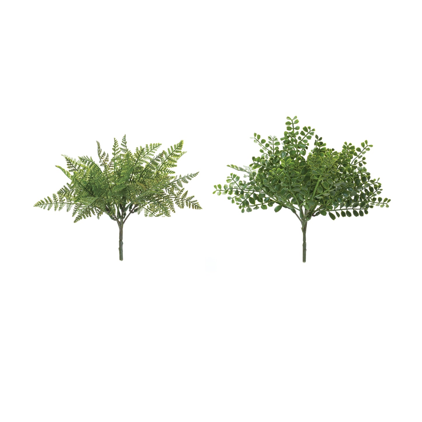 Fern Bush (2 Asst) 8.75"H Plastic