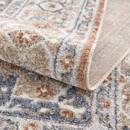 Gael Rust Flat Pile Washable Rug