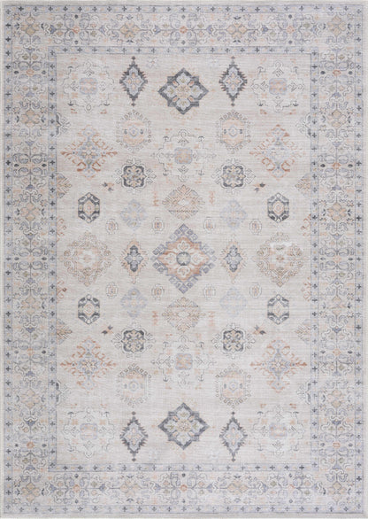 Beige Beckett Vintage Washable Area Rug - Clearance