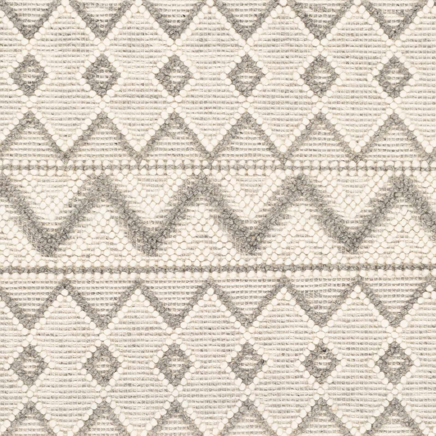 Whittington Gray&Cream Wool Rug - Clearance