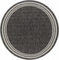 Coonamble Bordered Antrasit Outdoor Rug