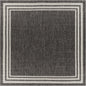 Coonamble Bordered Antrasit Outdoor Rug