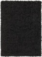 Siari Solid Black Shag Rug