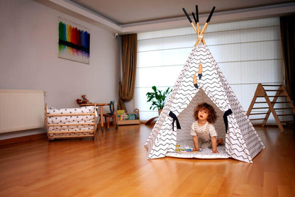 XL Teepee Tent and Play Mat Set